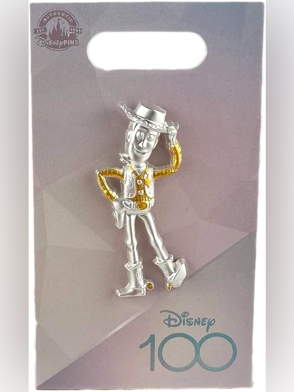 2023 Disney Platinum 100 Years of Wonder 100th Toy Story Woody Pin